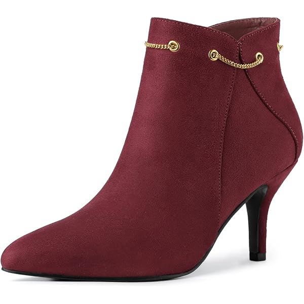 Esprit Women's NEELY Fashion Boot - Faux Suede, 3.5" Block Heel, Peep Toe With Side Zipper - View #2