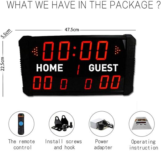 GYJUN Marcador electrónico Digital del Contador de Tiempo para el ...