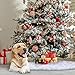 Christmas Tree Skirt - 36 inches White Luxury Soft Faux Fur Tree Skirt, Pet Favors for Xmas Tree Decorations and Ornaments Fluffy Short Fur
