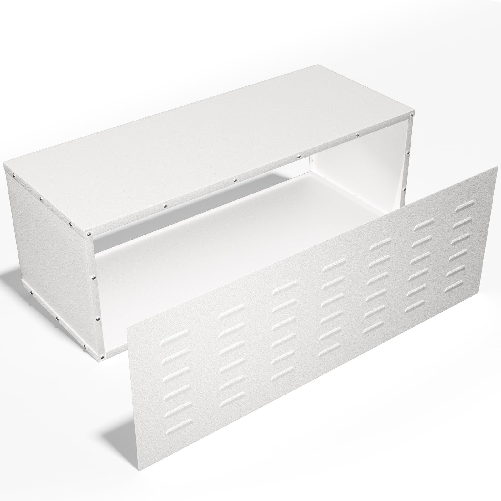 Photo 1 of NUWJBYE Universal PTAC Wall Sleeve with Grille 42“ x 16”, Through The Wall Air Conditioner Sleeve for Packaged Terminal Air Conditioners and PTHP. Heavy-Duty Powder Coated Metal Sleeve.