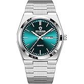 dayutech Mens Watches Luxury Waterproof Watches for Men Business Dress Analog Quartz Stainless Steel Men's Wrist Watches Chronograph with Calendar Date Luminous