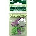 Clover Soft Stitch Ring Markers, Multicoloured, 5" Height, 2.6" Length, 0.2" Width