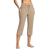 G Gradual Yoga Capri Pants for Women with Pockets High Waist Capris Leggings Tummy Control Straight Workout Summer Crop Pants