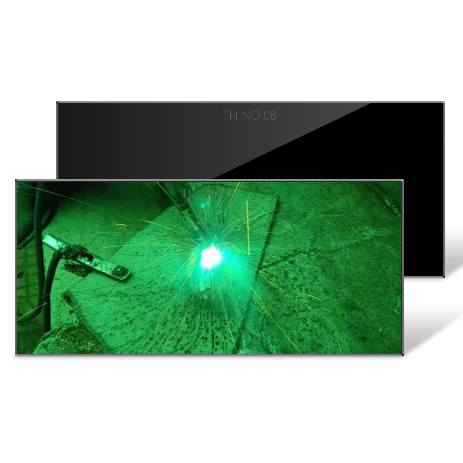 Shade 8-14 Welding Hardened Glass Filter Lenses Plate, 2" x 4.25", Shade 8, 2PCS