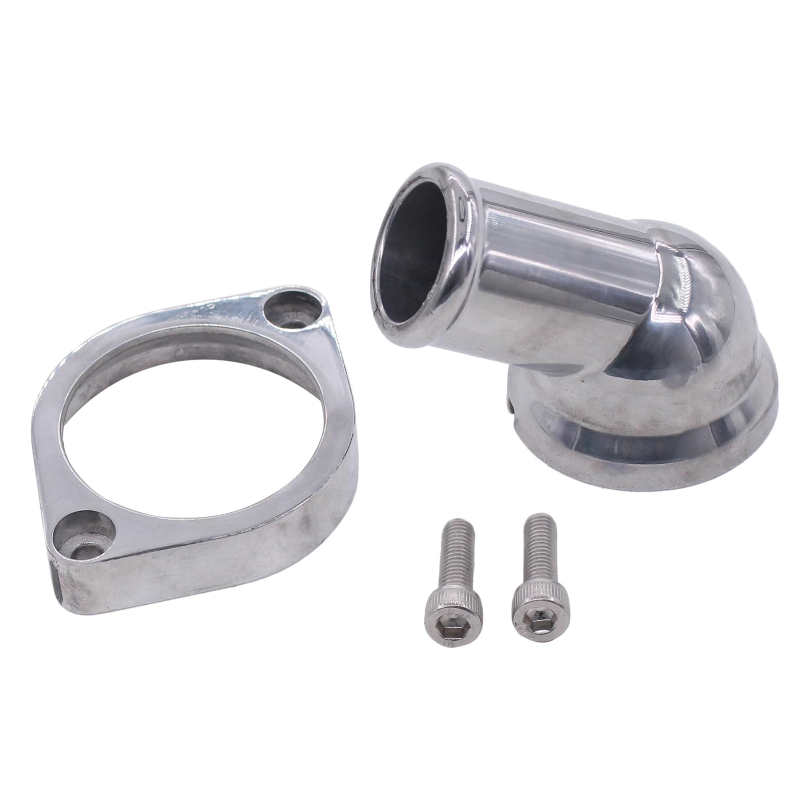 Photo 1 of ApplianPar 45° Swivel Water Neck Thermostat Housing for Chevy LS Engine LS1 LS2 LS3 LS7 LS9 LSA L76 L92 GM Engines Polished Aluminum
