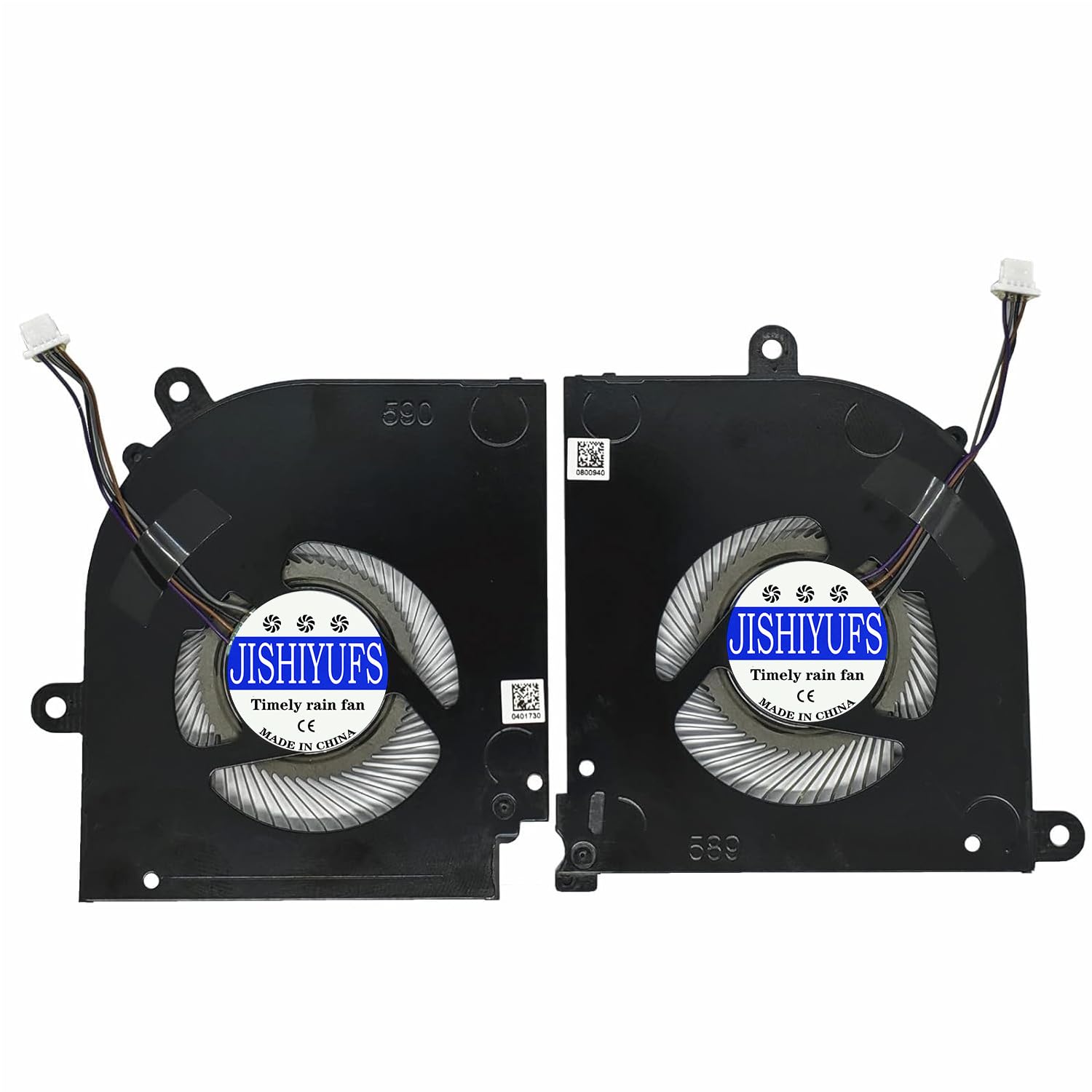 JISHIYUFS New CPU+GPU Cooling Fan for MSI Stealth 15M A11UEK, A11UEK-009, A11UEK-280, A11UEKV, A11SEK, A11SDK, MS-1562, MS-1563, BS5405HS-UU, 4X BS54 05HS-U4W DC 5V 1A Laptop Cooling Fan