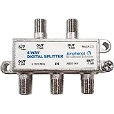 Amphenol 4-Way Digital Splitter MoCA 2.0 ABS314H