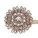 Curtain Tiebacks,Kisstaker 1 Pair Crystal Magnetic Curtain Tiebacks Tie Back Clips Holdbacks Buckle Decorative Drapes (Bronze)