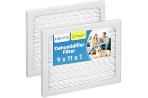 PLEATEDFOLD 9 x 11 x 1 UA 65H Compact 2 Compact70 Replacement Dehumidifier Filter MERV 13 Compatible with Santa Fe Element dehumidifier Models 2 Packs