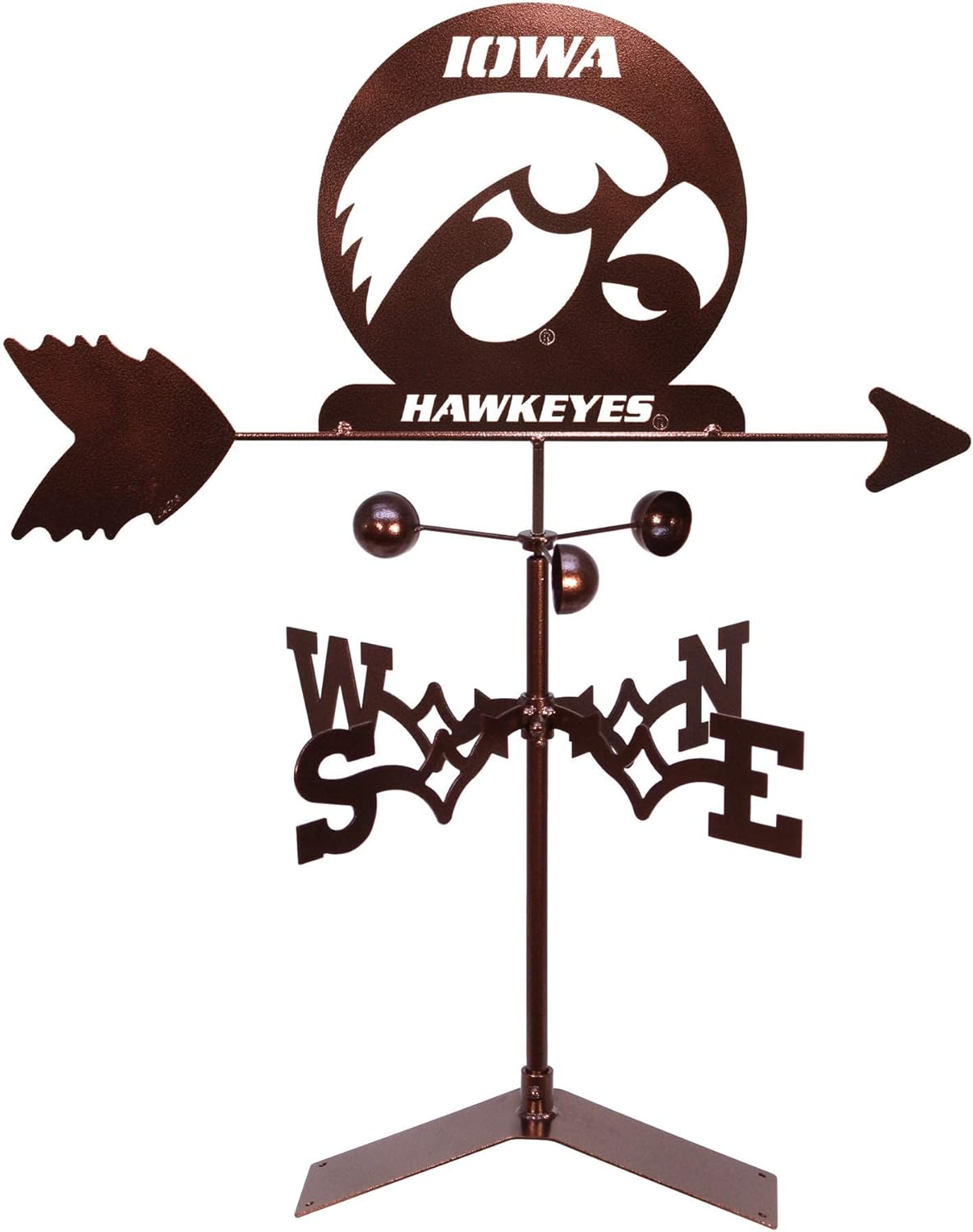 Weathervanes - SWEN Products Iowa UI Hawkeyes Hawkeye Weathervane (Roof Mount Included)