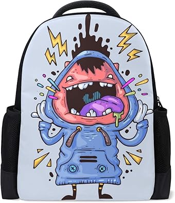 Amazon バララ La Rose 子供 リュック 高校生 男子 通学 大容量 かわいい 怪獣 モンスター柄 リュックサック おしゃれ 中学生 小学生 防水 超軽量 修学旅行 遠足 登山 アウトドア デイパック リュックサック