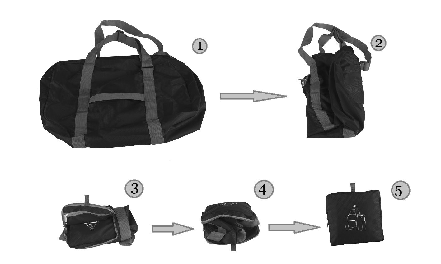 wandf foldable travel duffel bag
