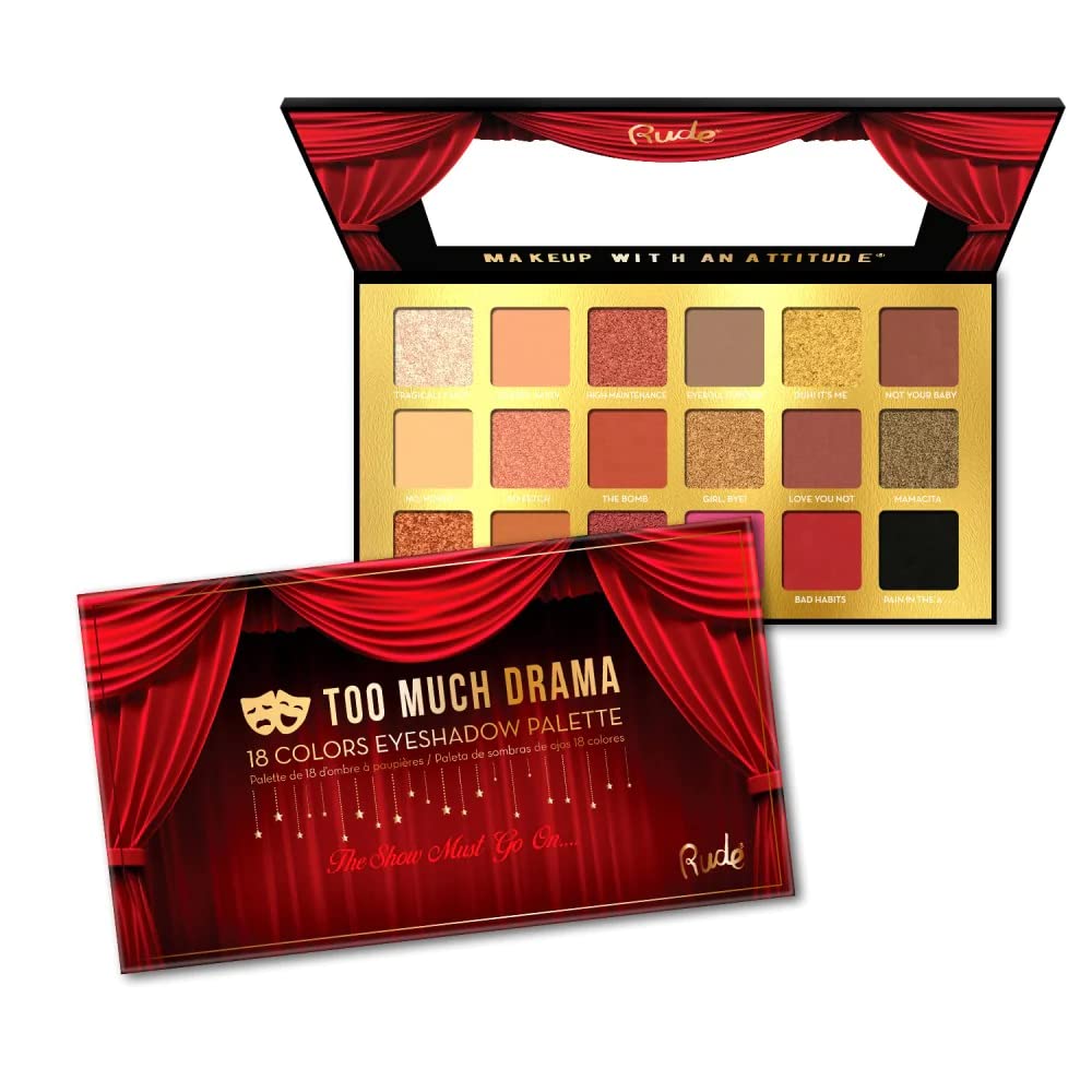RUDE Too Much Drama 18 Eyeshadow palette
