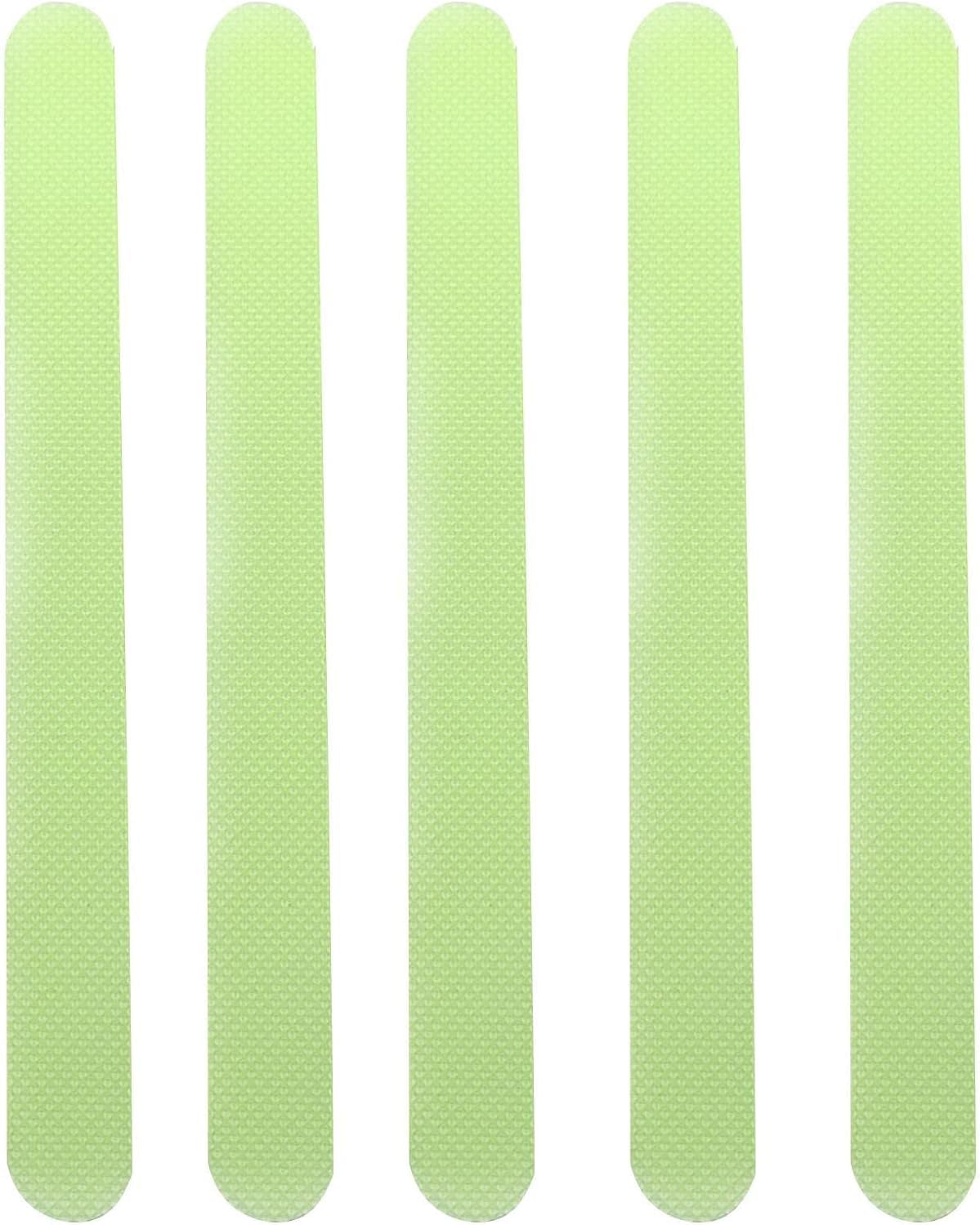 Rosojodg 5Pcs Glow In The Dark Tape,Step Grip Tape For Stairs Glow In The Dark | Grip Tape For Floor, Indoor And Outdoor Use Safety Warning Tapes