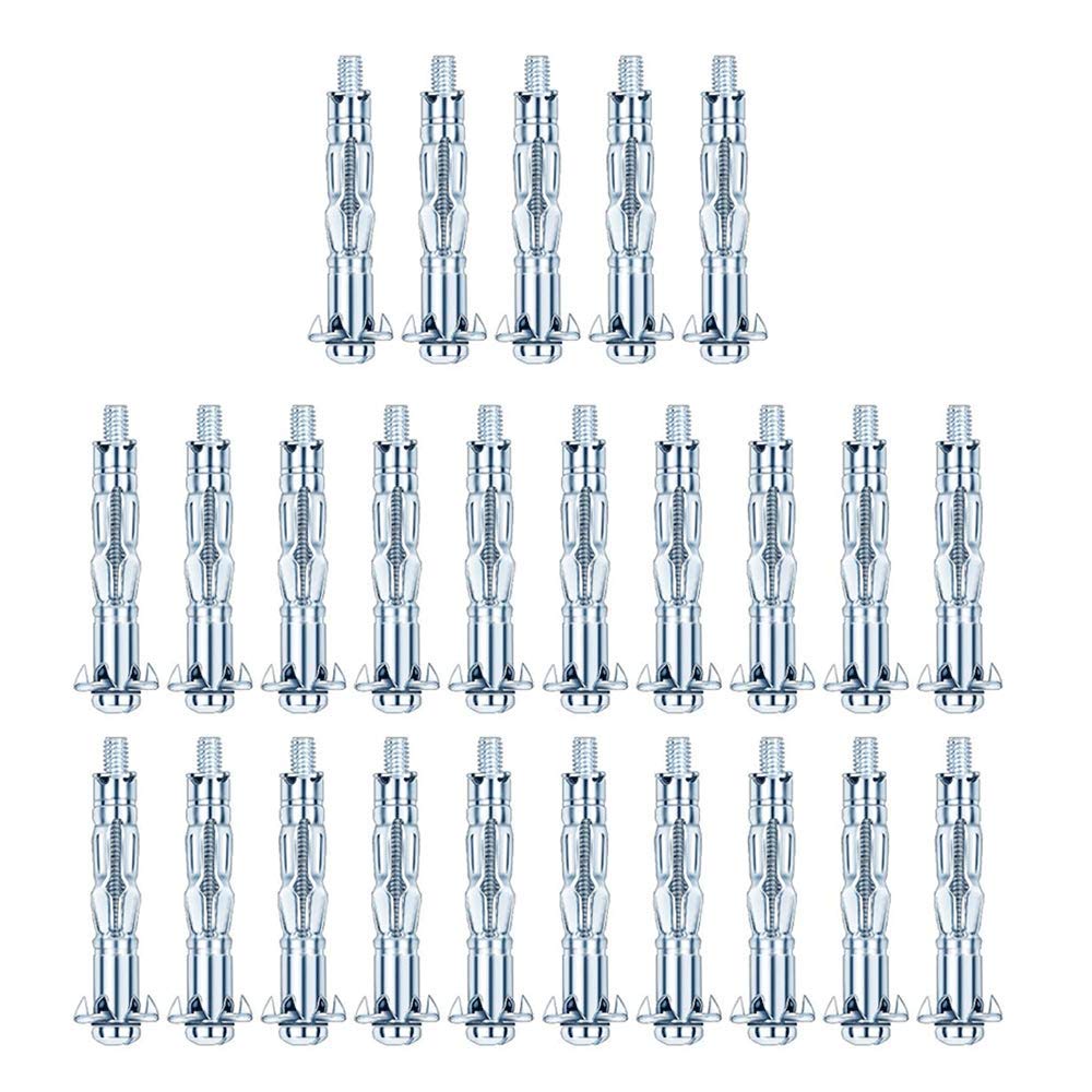 25pcs M4×38 Heavy Duty Metal Wall Anchor and Fixing System for Plasterboard and Drywall