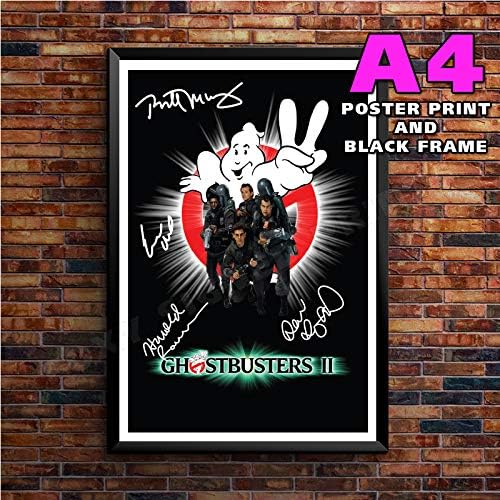 A4 FRAMED GHOSTBUSTERS 2 POSTER SIGNED POSTER PRINT