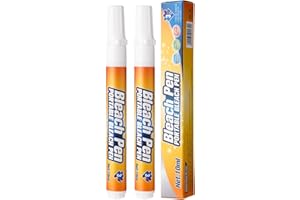 KEHOO Bleach Pen,Bleach Pen for Clothing,stain remover pen,More effective stain removal,Travel Size Toiletries,Travel Essentials,Travel Accessories,Instantly Remove New Stains(2pcs)