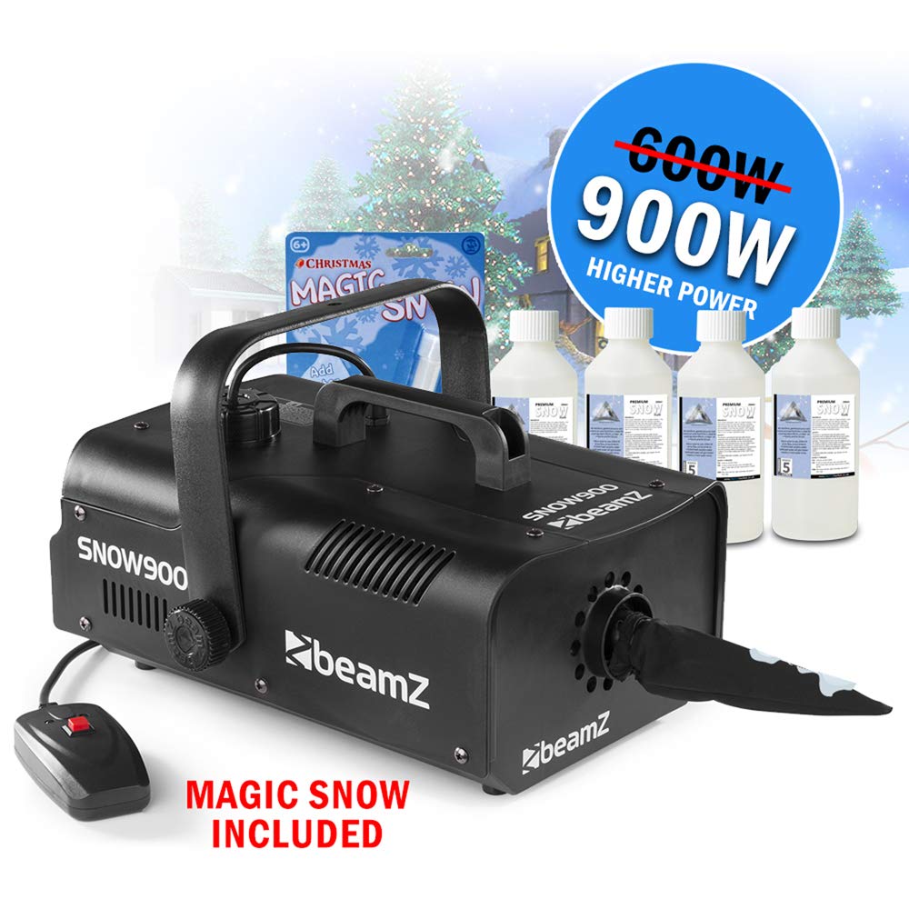 beamz Snow Machine 900w Snowflake Christmas Storm Amazon.co.uk
