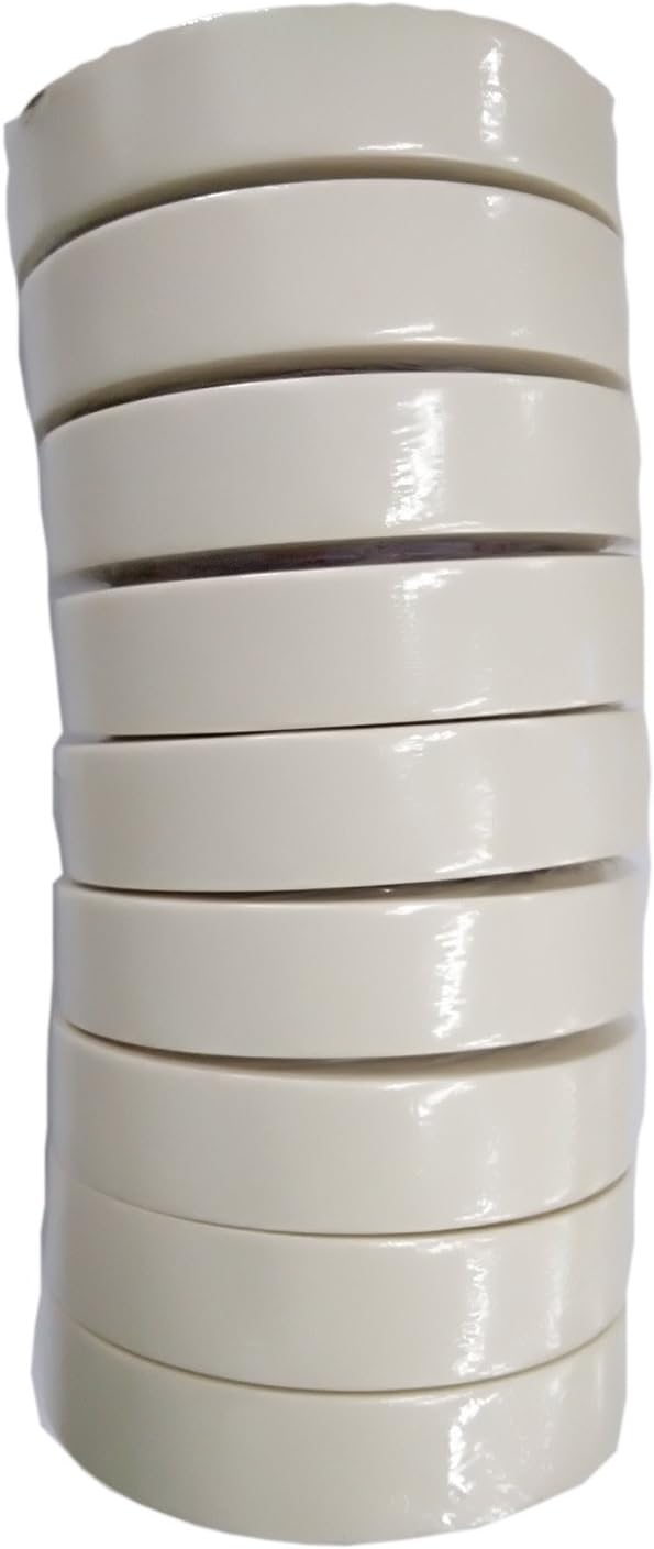 AROMEE Drafting Crepe Paper Industrial Grade Masking Tape for Production Painting, 0.94-Inch by 60.1-Yard, 9-Pack