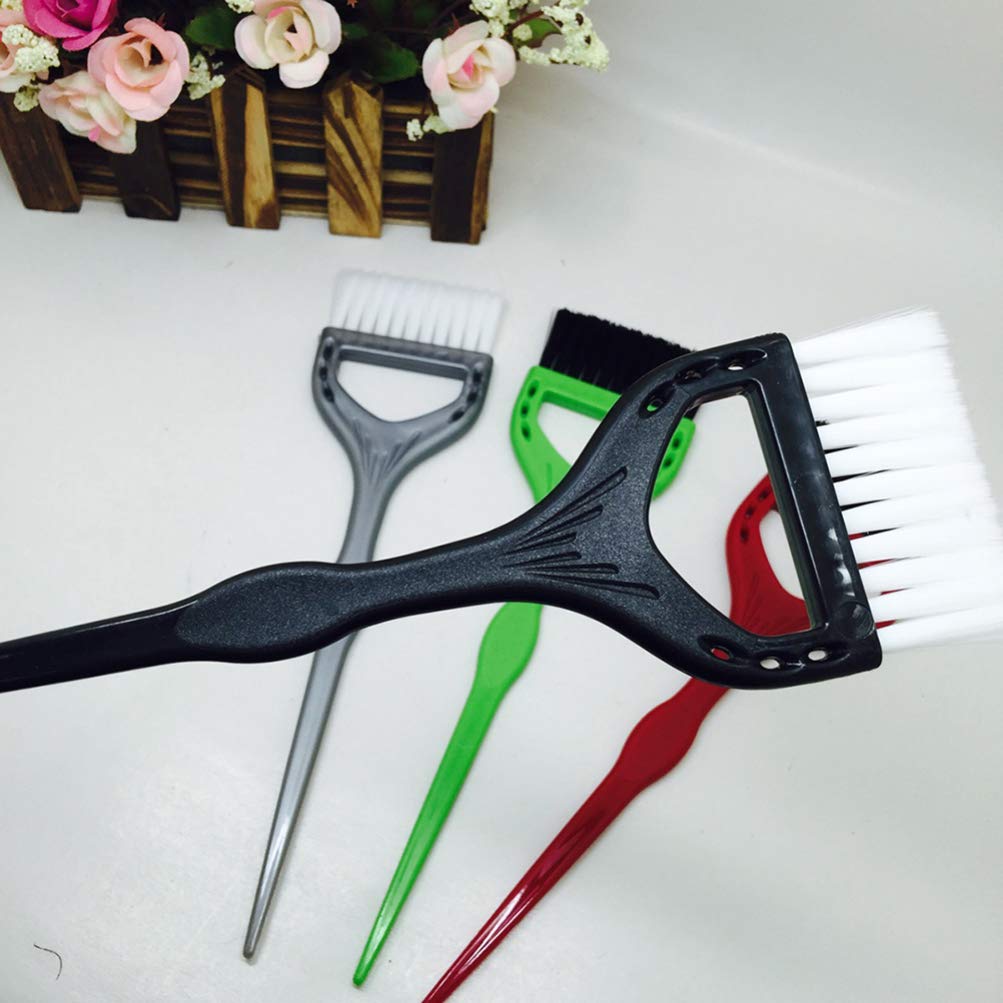 FRCOLOR Hair Dye Brush Professional Hair Dye Applicator Handle Salon Hair Bleach Tinting DIY Tool (Random Color) : Beauty