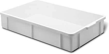 Giganplast Transport Caja, Plástico, Blanco, 60 x 40 x 11 cm: Amazon.es: Hogar