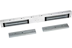YUANWIN Dual Door Magnetic Lock 600lbs Holding Force Electromagnetic Lock 12V Fail Safe for Double Door Access Control System