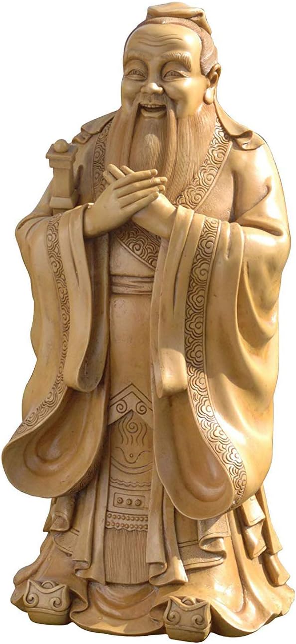 Outdoor Garden Backyard Décor Patio Premium Confucius Garden Sculpture Decorative Design