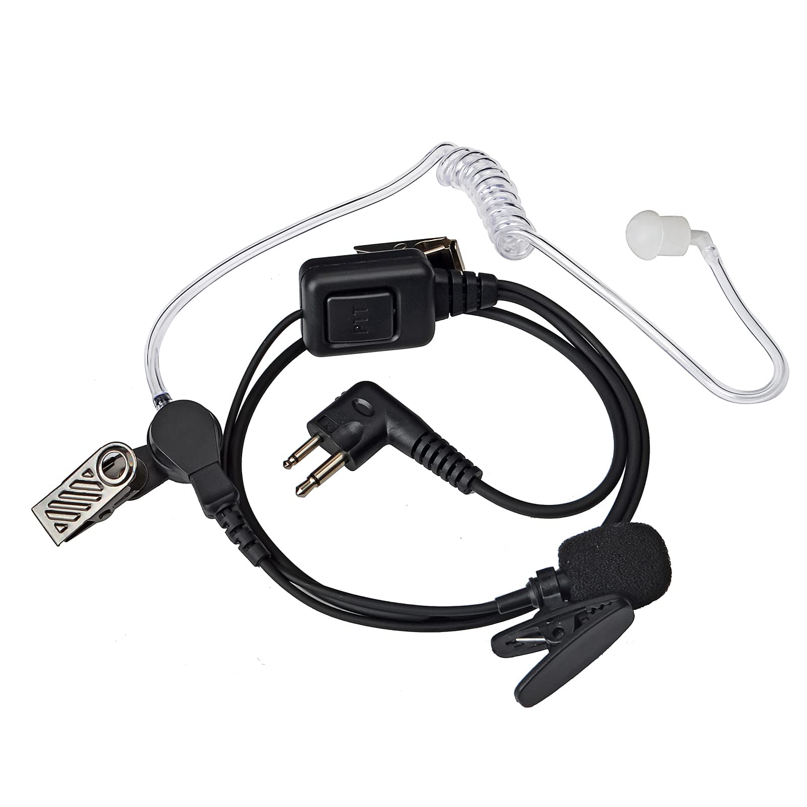HYSHIKRA Walkie Talkie Earpiece with Microphone Compatible for Motorola DP1400 CP040 GP300 GP88 Radio for Security Bodyguard (1 Pack)