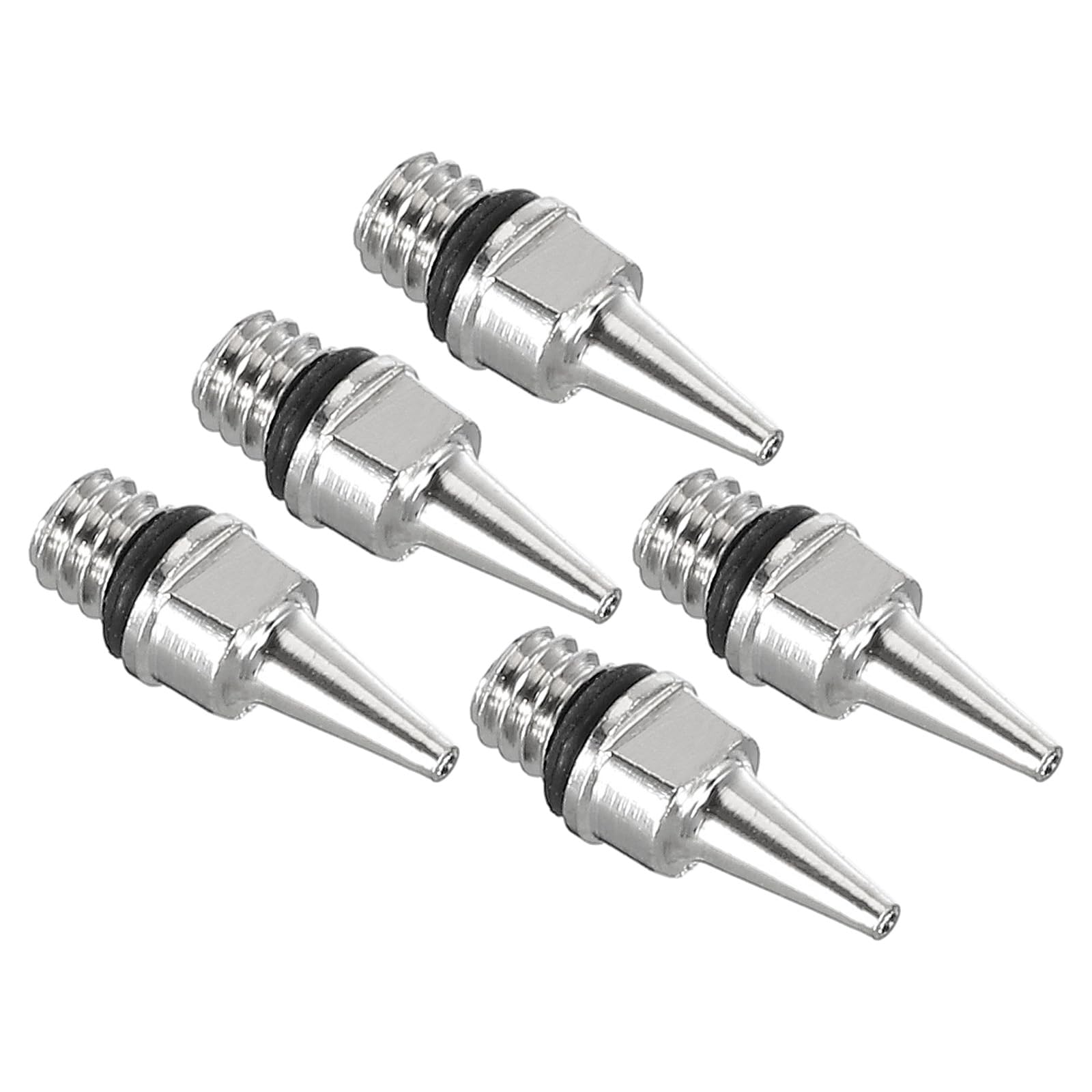 PATIKIL 5Pcs 0.2mm Air Brush Nozzle Only Brass Nozzle Replacement Parts Accessories for Air Brush Nozzle Art Craft Projects