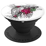 Rib cage and Roses - PopSockets Grip and Stand for