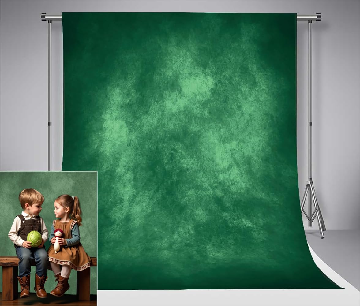 Kate Backdrops for Photography 1.5x2.2m/5x7ft Abstract Dark Green Photography Background Portrait Photography Background — image 1