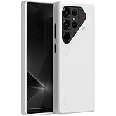 Aulumu S25 Ultra Galaxy Vegan Leather Magnetic Case | Compatible with MagSafe | Passive Cooling Samsung Galaxy S25 Ultra Case - White