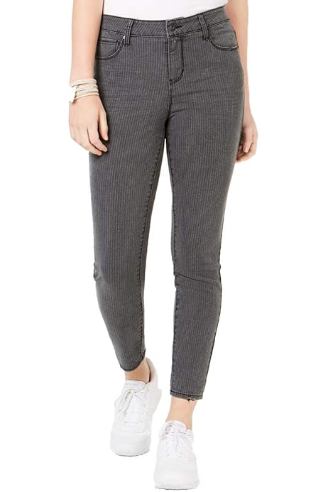 pinstripe skinny jeans