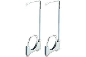 higehio 2 Inch Exhaust Clamp with Muffler Hanger Fits for 2'' Inch Car or Truck Exhaust Pipe,Exhaust System Hanger-2 Pack