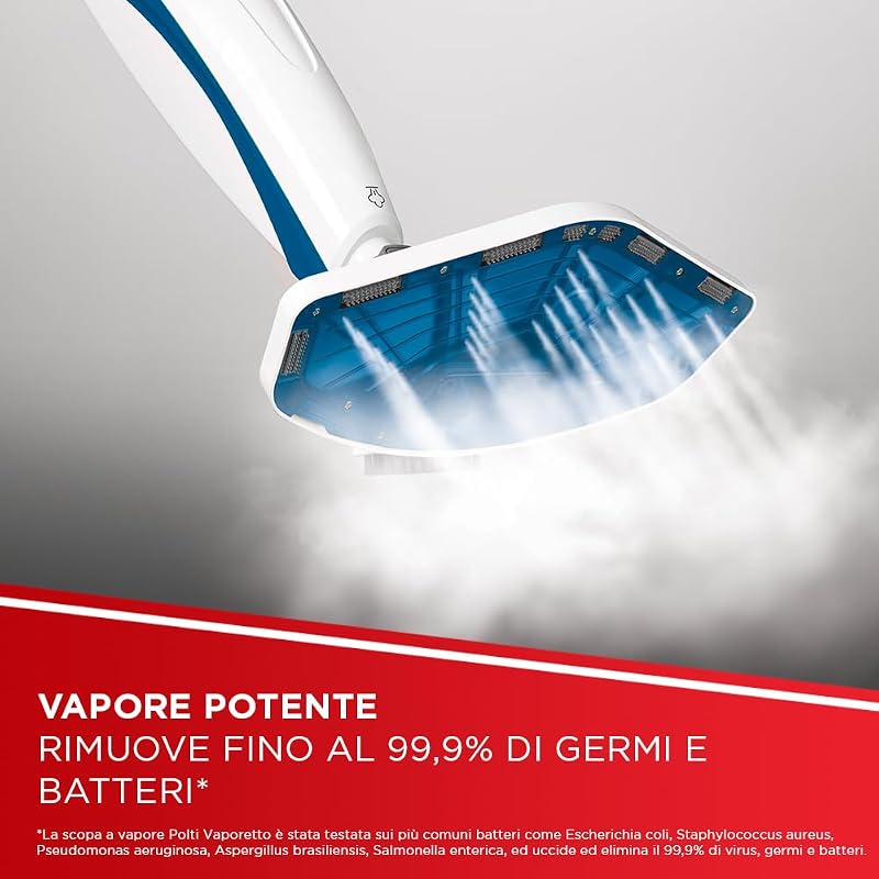 Vaporetto SV460 Double, Scopa a Vapore 2 in 1 con Pulitore Portatile