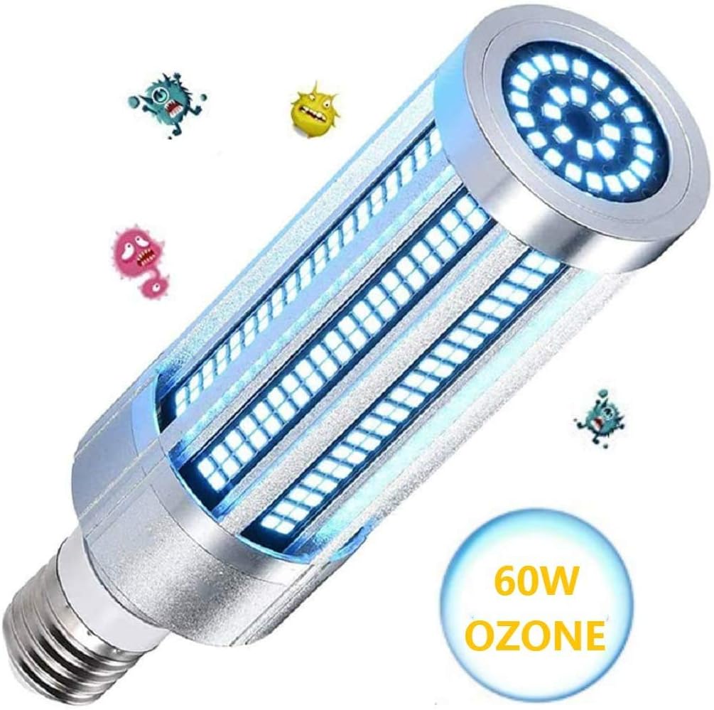 ALLRIER UV Sanitier 60W UV Germicidal Lamp E27 Ultraviolet UVC Light Corn Bulb