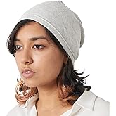 CHARM Womens Organic Cotton Beanie Hat - Mens Slouchy Beanie Made in Japan Chemo Hat