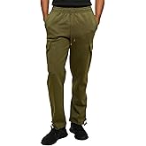 G-Style USA Men's Solid Fleece Heavyweight Cargo Pants