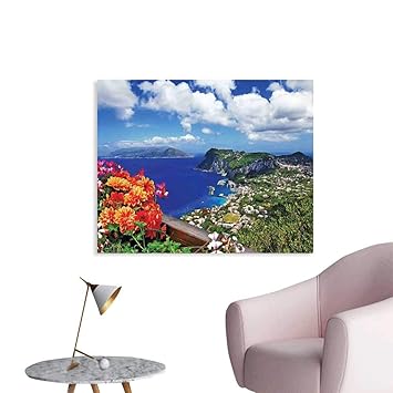 Amazon Com J Chief Sky Island Wall Decor Scenic Capri Island Wall