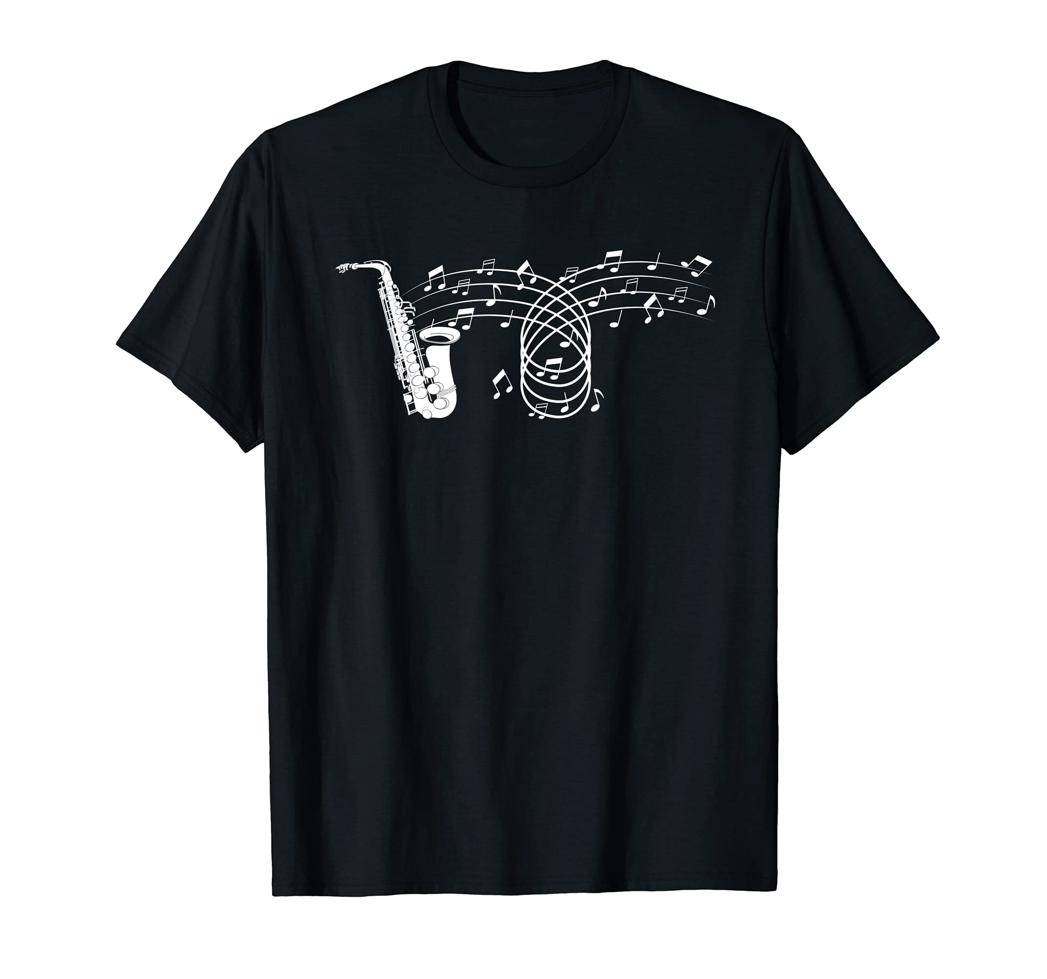 Music Notes Saxophonist Sax Player Jazz Musician Saxophone T-Shirt