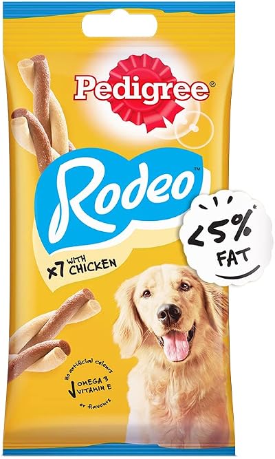 Pedigree Rodeo Dog Treats With Chicken 7 Sticks 123g