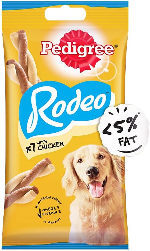 Pedigree Rodeo Dog Treats With Chicken 7 Sticks 123g