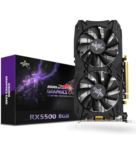 Goshyda GTX 550 Ti Gaming Grafikkarte, 6 GB GDDR5 192 Bit, PCI Express 2.0, Computer GPU PC Grafikkarten mit Dual Fan Lüfter, HDMI, VGA, DVI, für DirectX11