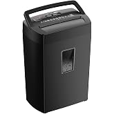 Bonsaii 12-Sheet Cross Cut Paper Shredder, 5.5 Gal Home Office Heavy Duty Shredder for Paper, Credit Card, Mail, Staples, with Transparent Window, High Security Level P-4 (C275-A)