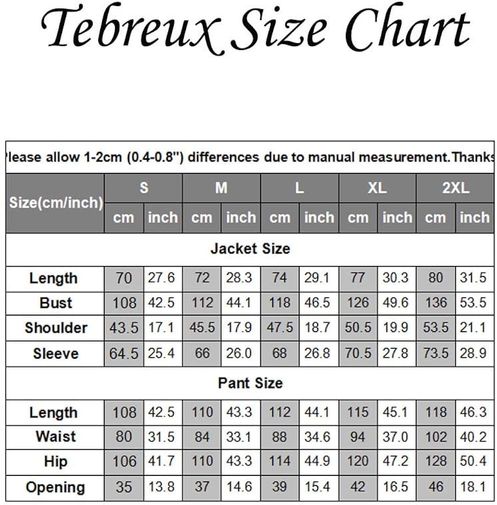 Tebreux Men's Tracksuits 2 Piece Outfit Jogging Suits Set Casual Long Sleeve Sports Sweatsuits at  Men’s Clothing store