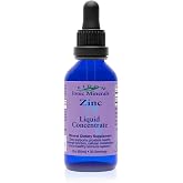 Eidon Ionic Minerals - Liquid Zinc Concentrate, Ionic Zinc Sulfate - 2 oz | Supplement Drops for Men, Women, &amp; Kids, Support Immune System, Hair and Skin, Liver and Kidney Health