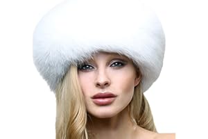 PMIYS Womens Faux Fur Hat Winter Russian Hats Warm Skiing Hat Fluffy Earmuff Hat