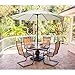 UMARDOO Patio Umbrella,9 Ft Durable Alloy and Ribs Outdoor Table Umbrella with Push Button Tilt and Crank, Fade Resistant,Water Proof Patio Table Umbrella (Ivory)