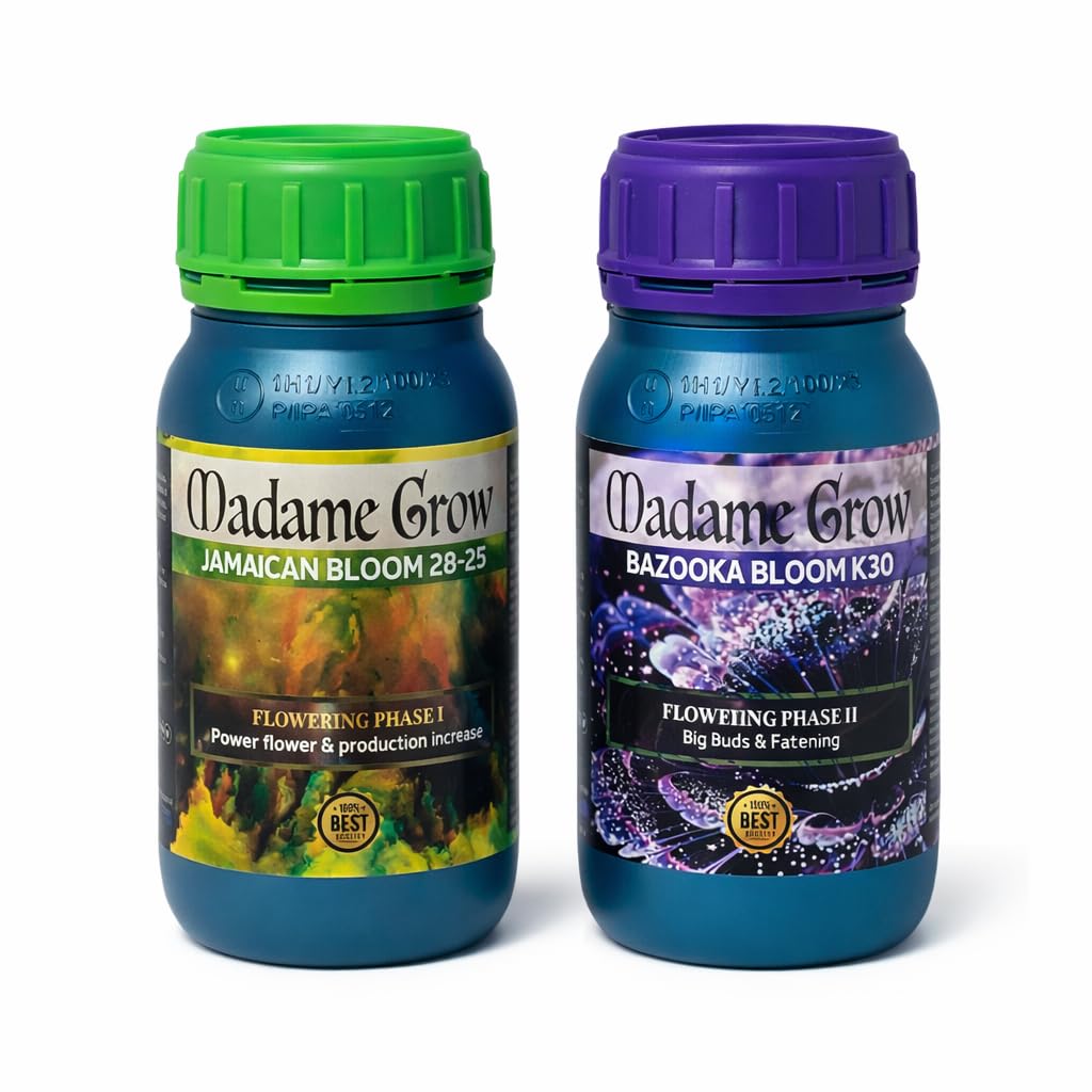 MADAME GROW Flower DUOPACK - 2 x 250 ml - Save now and get this This Kit DE Bloom and fattening for 4.20 bestial results without complications