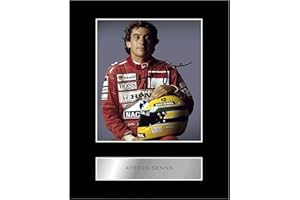 Generic Ayrton Senna Pre Printed Signature Signed Mounted Photo Display #11 Printed Autograph Picture